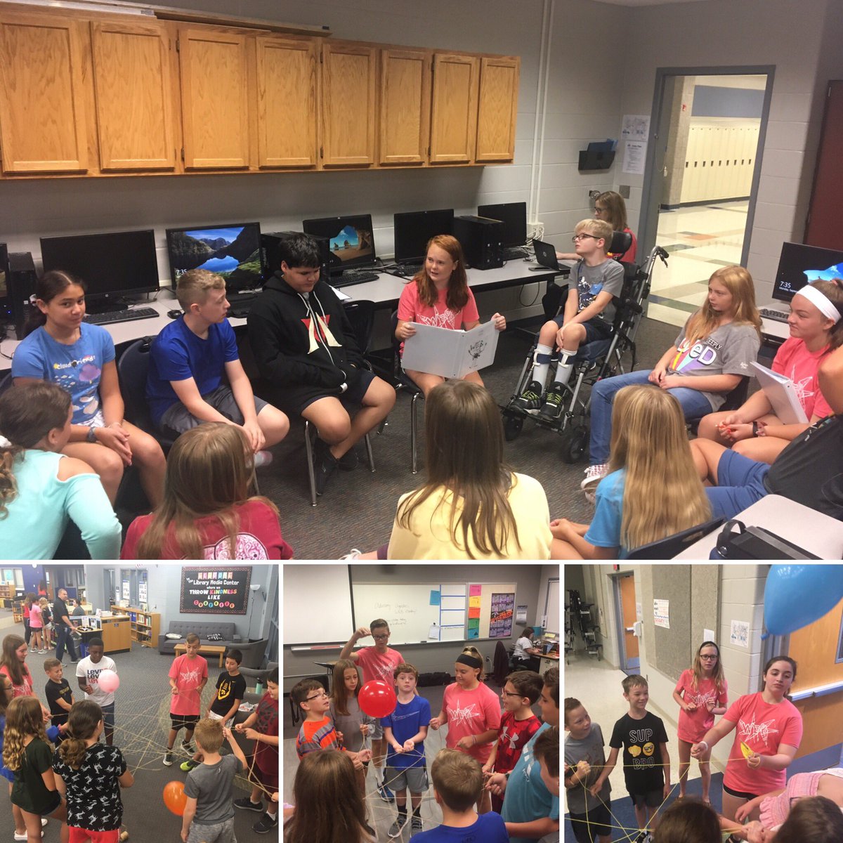 Mr_DSpringer's tweet photo. Our WEB Leaders enjoyed spending time this morning getting to know their groups and teaching the 6th grade that โEveryone Mattersโ at DMS! #DMSWEB #makeDMShappy https://t.co/PA27YlSz20