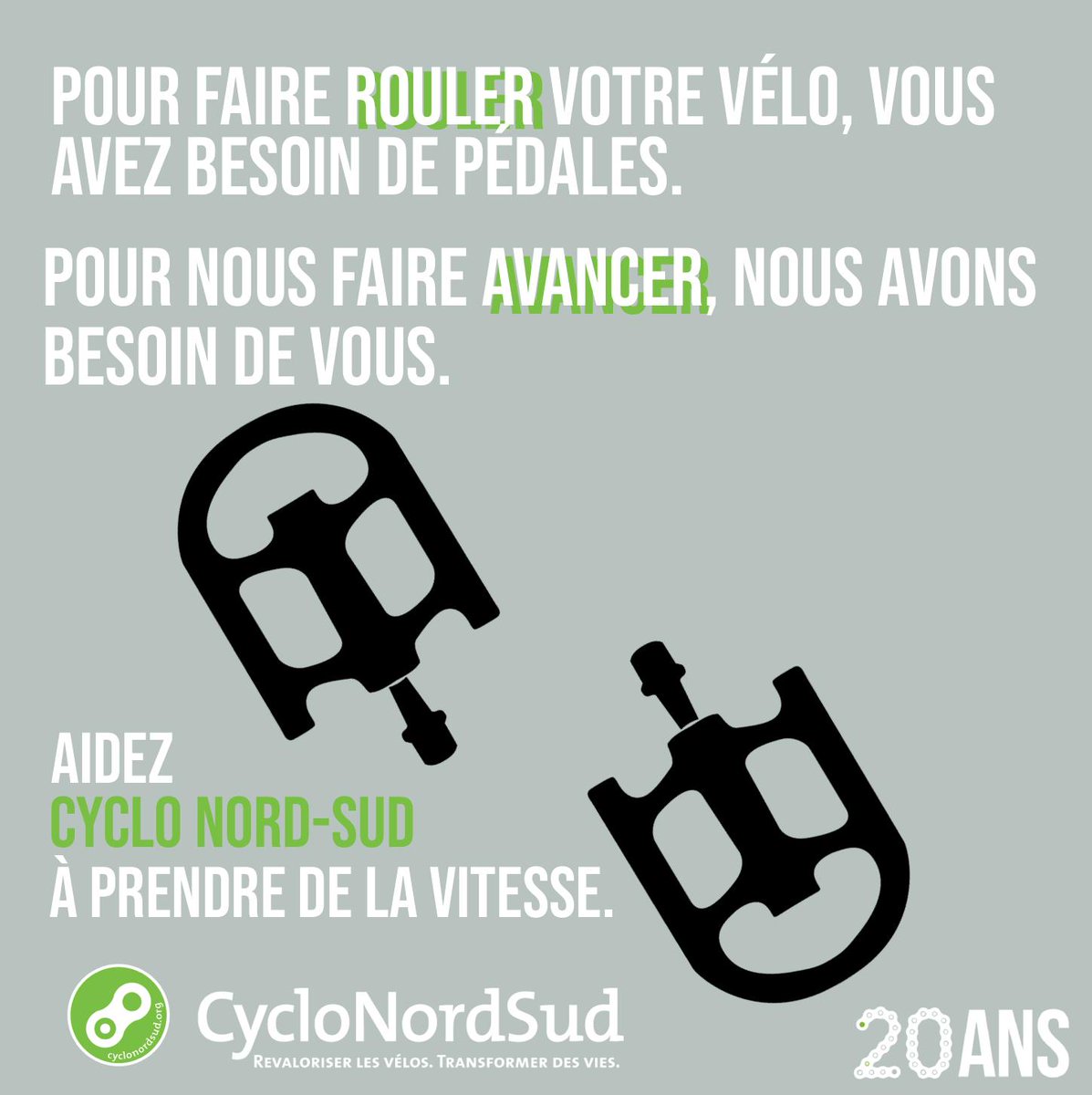 💚Nous avons besoin de vous pour avancer !
💚Aidez nous à apporter la mobilité à tous et toutes, en devenant un maillon 👇
cyclonordsud.org/donner_etre-un…
***
💚We need you to continue the ride !
💚Help us to bring mobility for all, become a link👆
#Give #Don #Solidarity #makeadifference