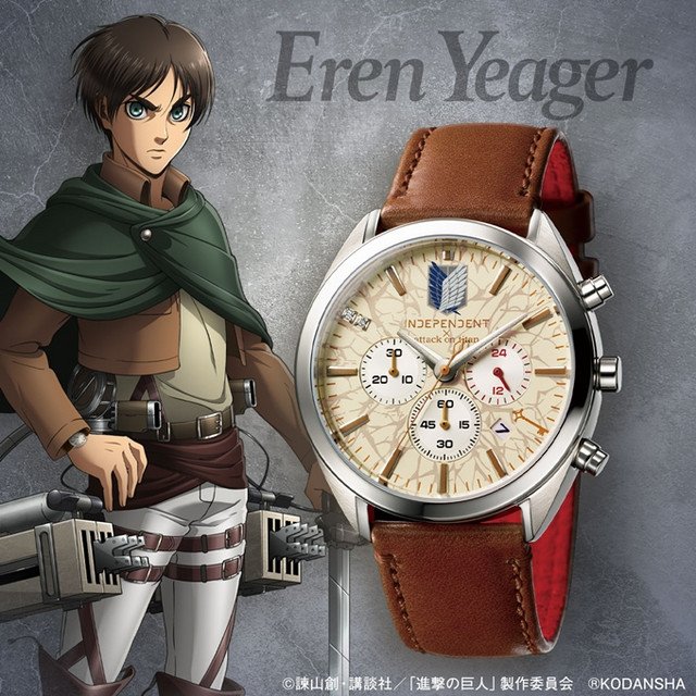 Crunchyroll's tweet photo. NEWS: Attack on Titan Celebrates Its 10th Anniversary with 1,000-Limited Eren &amp; Levi Watches

✨ More: https://t.co/Yrw23JbyRu https://t.co/lTatH5xAGw