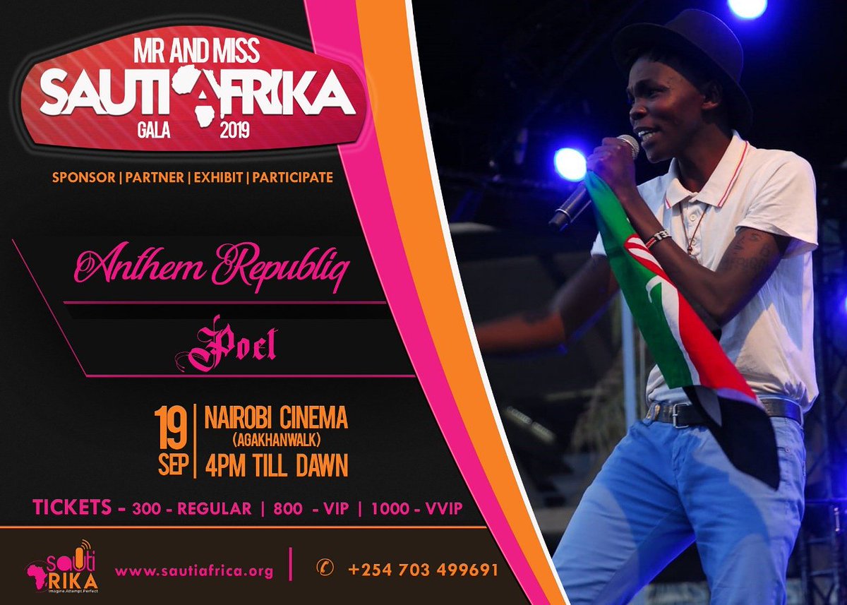 nameta_trust's tweet photo. #Its3rdEdition
#ItsBigger
#SaveTheDateSep19
#AnthemRepublic WillBePerforming!
#Mr &Miss Sauti Afrika2019
#YouCantAffordToMiss
#Sauti Afrika-Imagine,Attempt,Perfect
#Nameta Trust,art for Change!! https://t.co/FhdtkKjzv7