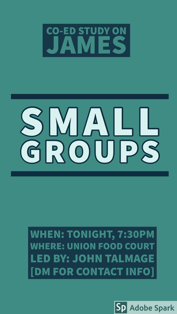 RUF_KState's tweet photo. Small group tonight on James in the Union! https://t.co/sITWpjVcCj