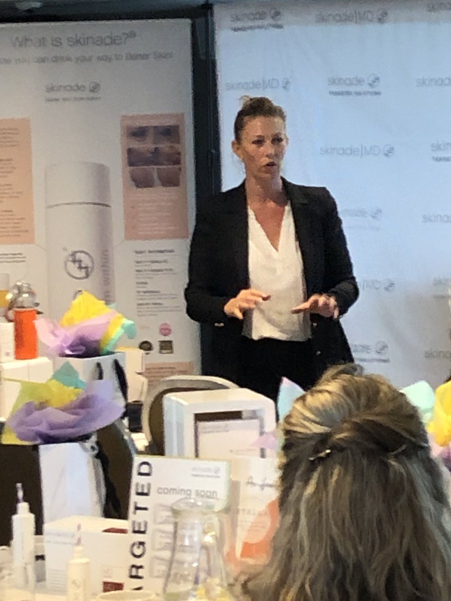 DanielSkinade's tweet photo. An excellent start to the launch of skinade Targeted Solutions in Manchester today! Very glad to see so many passionate @skinade fans! #skinademanchester #skinadeMD #skincare https://t.co/8uDDrqh7S6