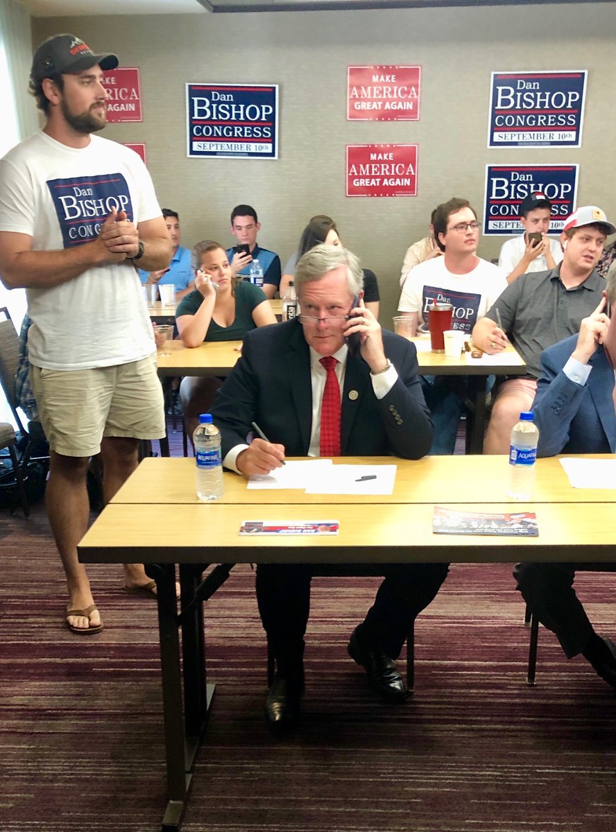 TeamMeadows's tweet photo. Great joining Vice President @mike_pence in Union County to make GOTV calls for @jdanbishop - #NC09 let’s send the #RightDan to Congress! #ncpol https://t.co/XDUlFAU8II