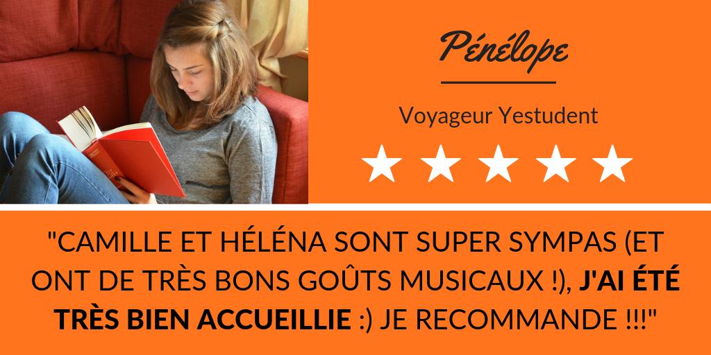 Comme Pénélope, voyage avec yestudent.com pour rencontrer l'hôte idéal ! 
#yestudent #étudiant #voyage #travel