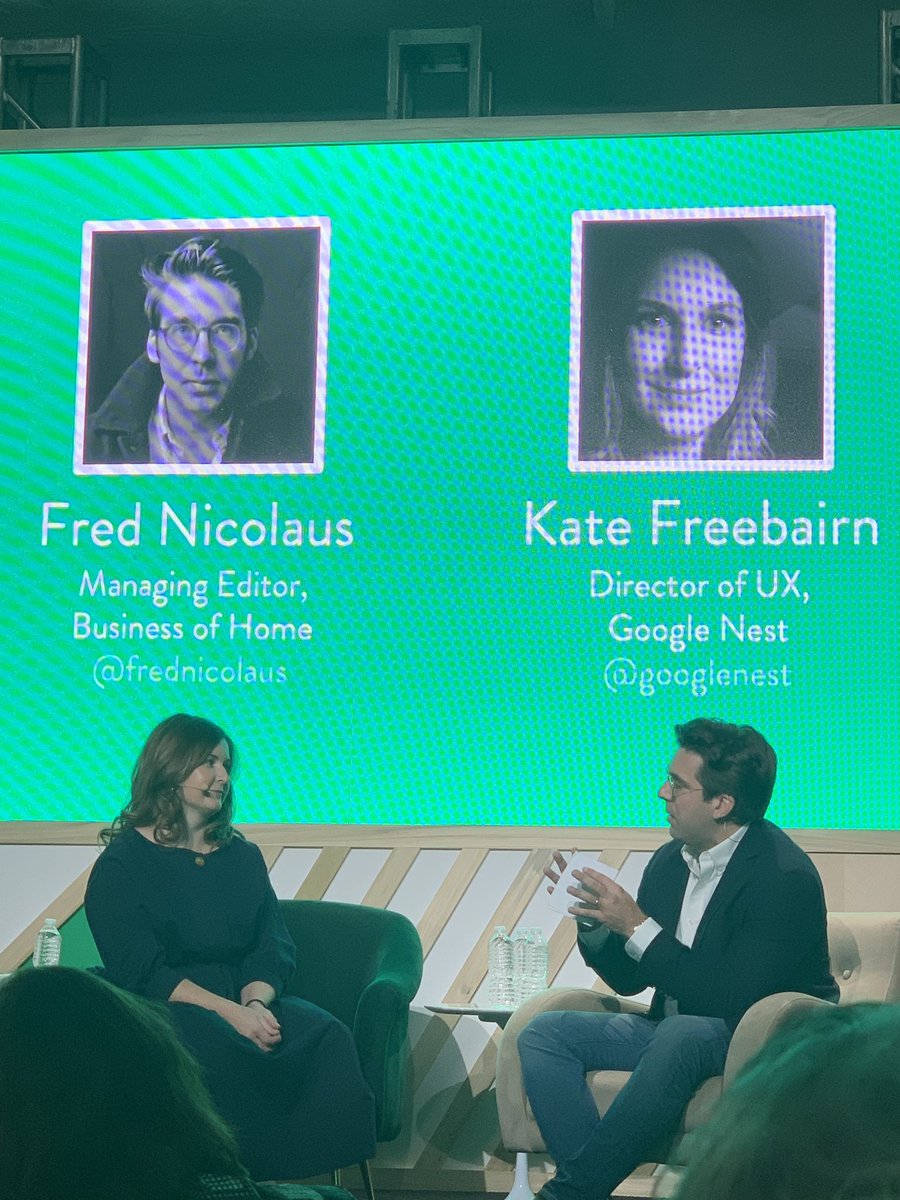 tkpleslie's tweet image. My #1 takeaway from the 1st part of the @futureofhome conference, @Sophiedow is : Ambient computing is coming, we won’t be relying on what we’re holding in our hands. We will be interacting with our home in new ways. From @GoogleUX executive, @KatieFreebairn #futureofhome #HPMKT