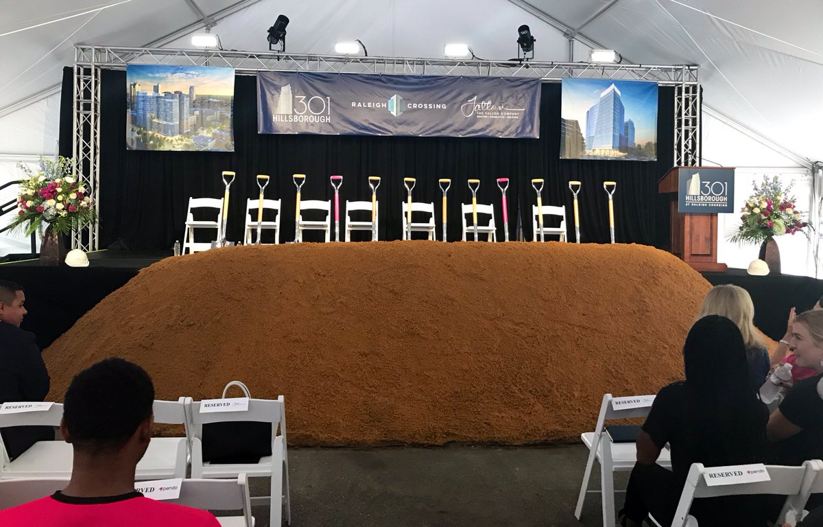 NCCommerce's tweet photo. Congratulations are in order for #JDIG grantee @pendoio! #NCCommerce Chief Deputy Secretary Liz Crabill joined Pendo for the groundbreaking of their new home in downtown Raleigh at #RaleighCrossing. https://t.co/aJPOq3xvy8