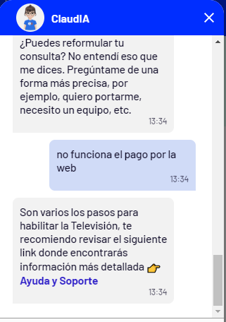 anivarson's tweet photo. Chatbot como el p... #entel https://t.co/tydeZJ3ifr