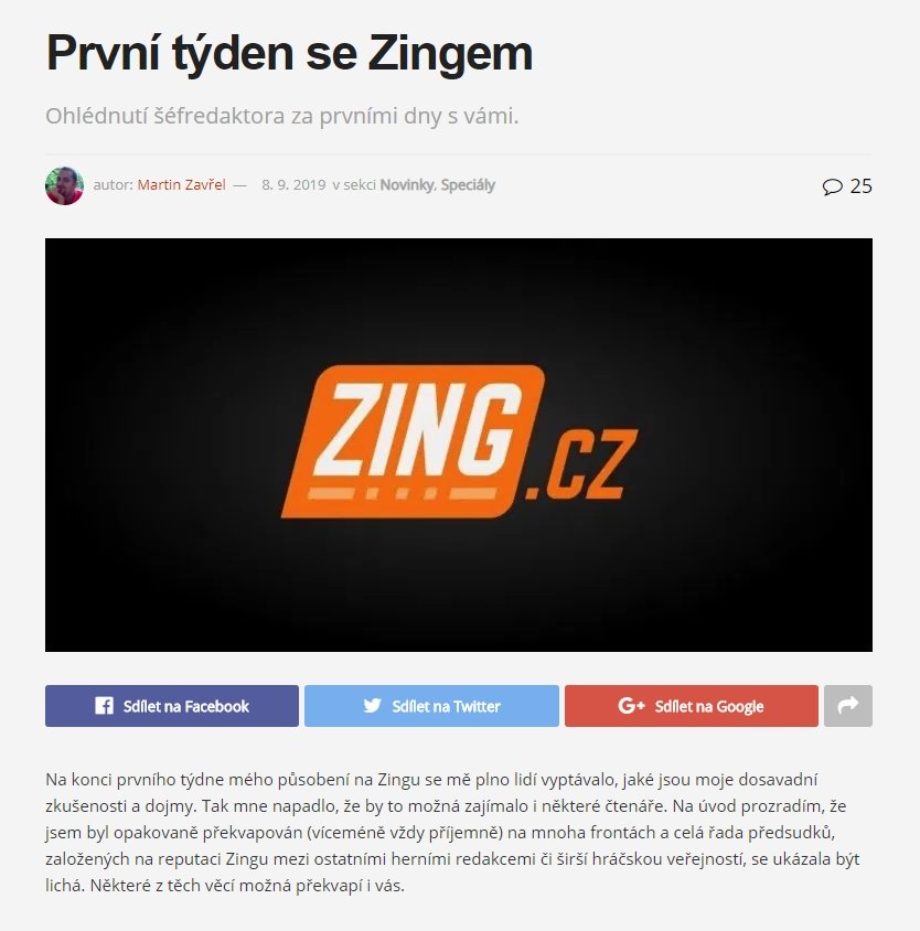 Hernexpert's tweet photo. Nicméně nový @Zingcz šéfredaktor Zavřel to vzal také od podlahy. Publikovaných novinek výrazně ubylo, sám jich za první týden naškrábal sotva sedm. Ale zahrál si Gears 5, Doom trilogii a byla i muzejní párty. Třeba dopadnou i zahraniční konference, rozjeté to má dobře. :D https://t.co/miQ4vv5961