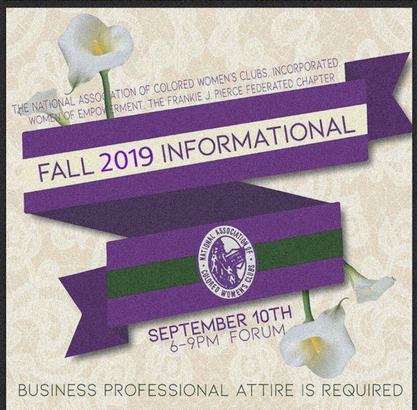 NacwcT's tweet image. The moment you’ve all been waiting for...Women of Empowerment will be hosting our Fall 2019 Informational September 10, 2019 in the Forum from 6-9PM.