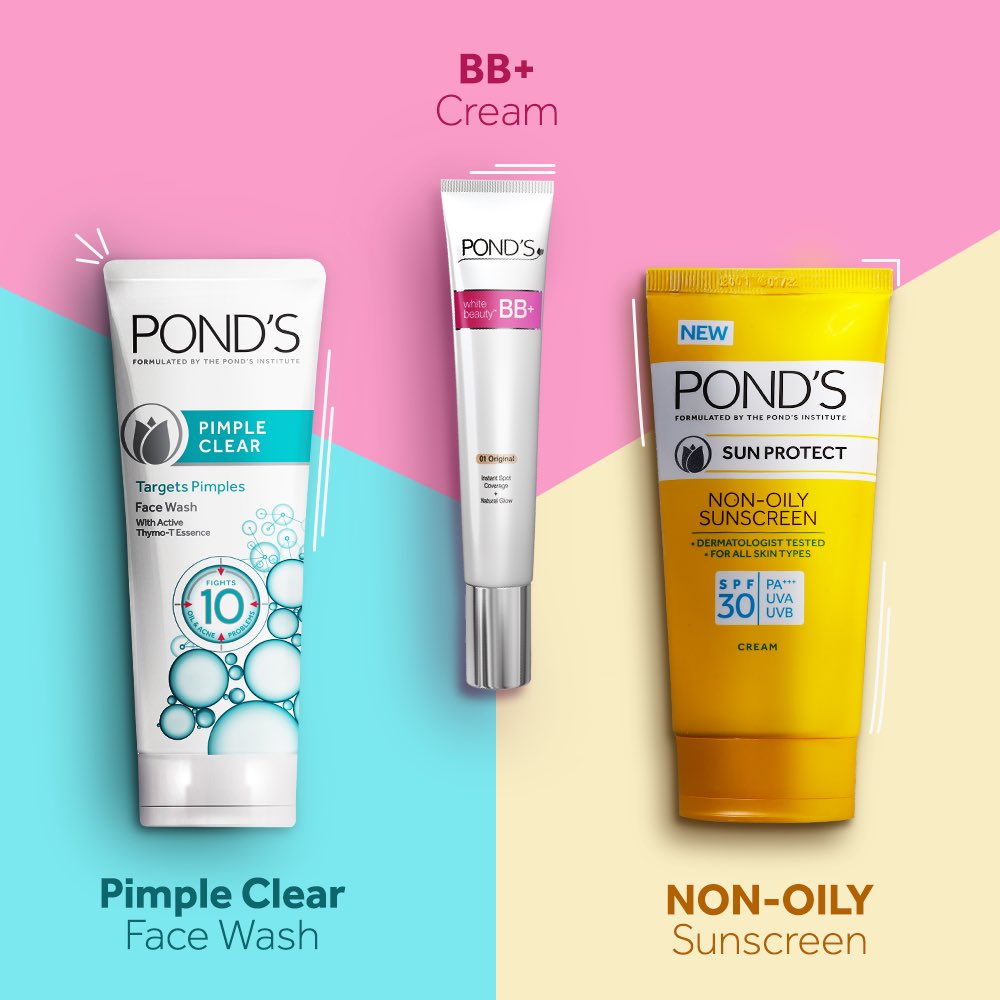 skincare ponds glowing