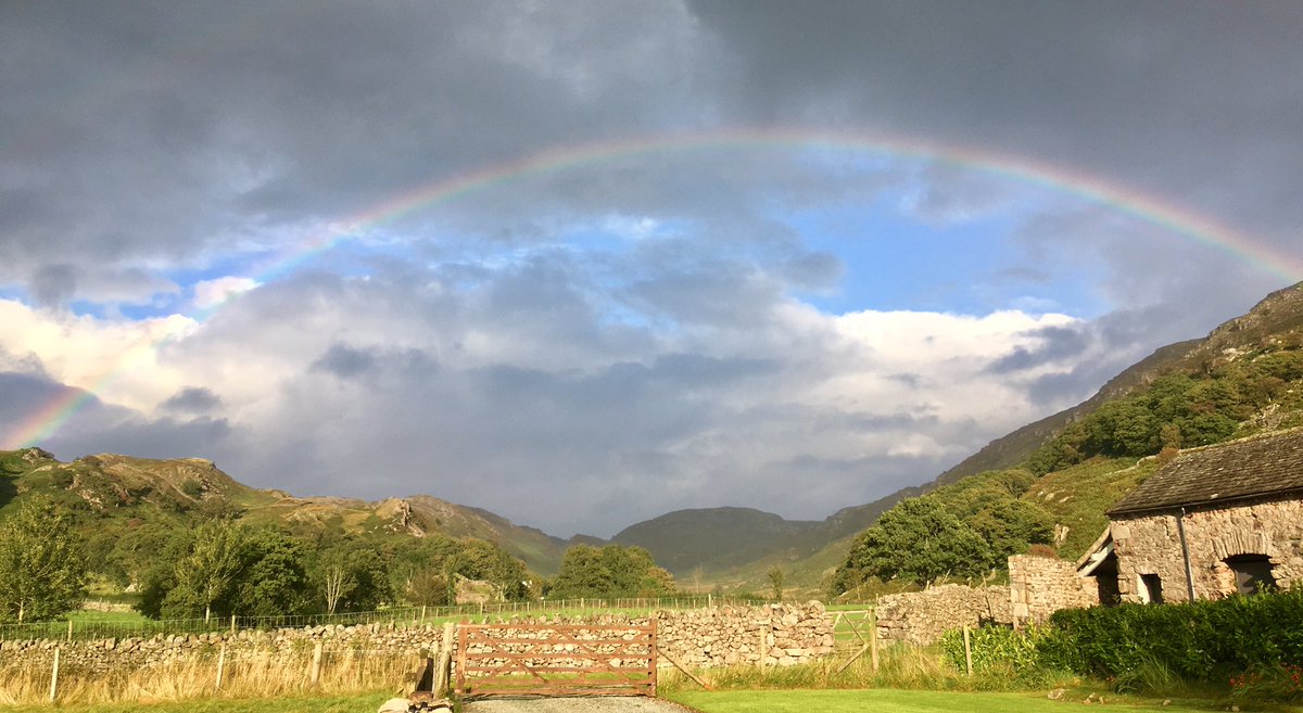 Rainbow in Eskdale #BirkerFell @CumbriaWeather