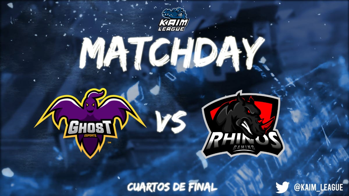 #MATCHDAY
Segundo partido del dia! Hoy a las 21 HS MX, se enfrentaran <a href="/GhostTm_eSports/">Ghost™ eSports</a> y <a href="/Rhinos_GG/">Rhinos.gg</a> por los cuartos de final. Dejen sus apuestas aca abajo!