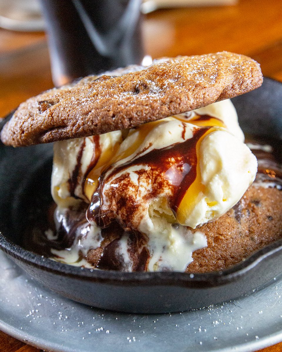 Bake the trip to Buford to try this cookie skillet from <a href="/TanneryRowAleHs/">Tannery Row Ale House</a> 🍪🍪 They're the place to be this football season! 🏈🏈