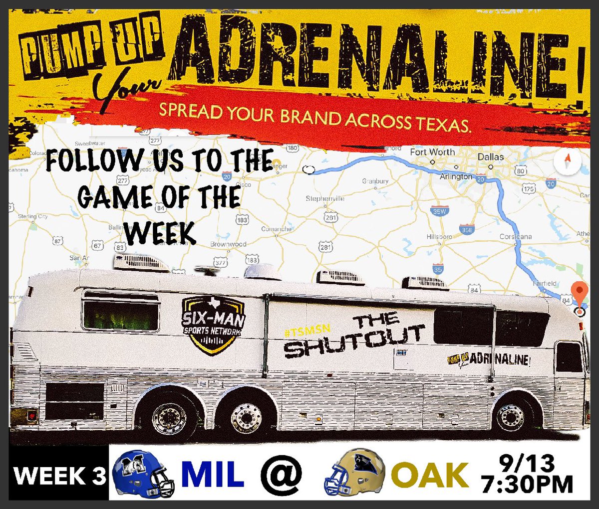 WEEK 3 MATCHUP: Milford VS Oakwood  Listen to us LIVE from 7:00 PM-10:30PM as we broadcast the SHUTOUT PREGAME SHOW and the GAME from Oakwood, TX. Go to TSMSN.com and click on LIVE STREAM and look for ORANGE LISTEN BUTTON.  #TSMSN <a href="/milfordisd/">Milford ISD</a> <a href="/OakwoodISD/">Oakwood ISD</a> <a href="/Texas1AFan/">Texas 1A Fan</a>