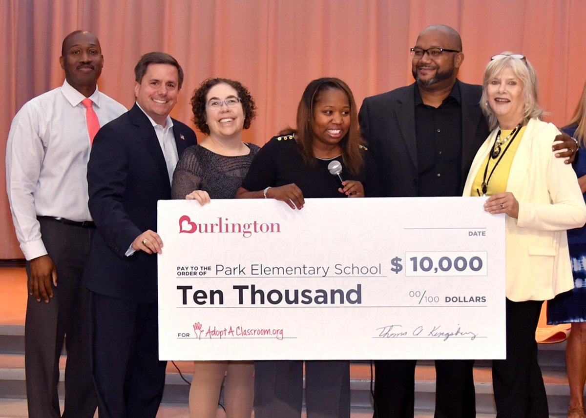 AACountySchools's tweet photo. Thank you @Burlington and @Adoptaclassroom for the generous $10,000 donation to @ParkESAACPS and $1,000 to @FerndaleEarlyEd in support of our teachers and students! https://t.co/Gh4BhSTwYO
#AACPSAwesome #WeAreBetterTogether #BurlingtonLovesTeachers https://t.co/e6YPr4Wy71