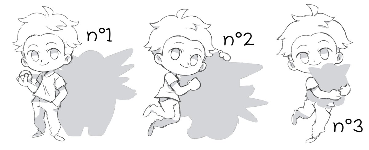 I open charm commissions !
It's a YCH and you have 3 differents bases to choose from →

- 35€ (includes shipping)
- OC or photo 
- Can be a Pokémon/Digimon/Yokai...

I only take 5 for the moment ?
(It' my BF @RuineManiac and me as examples) 