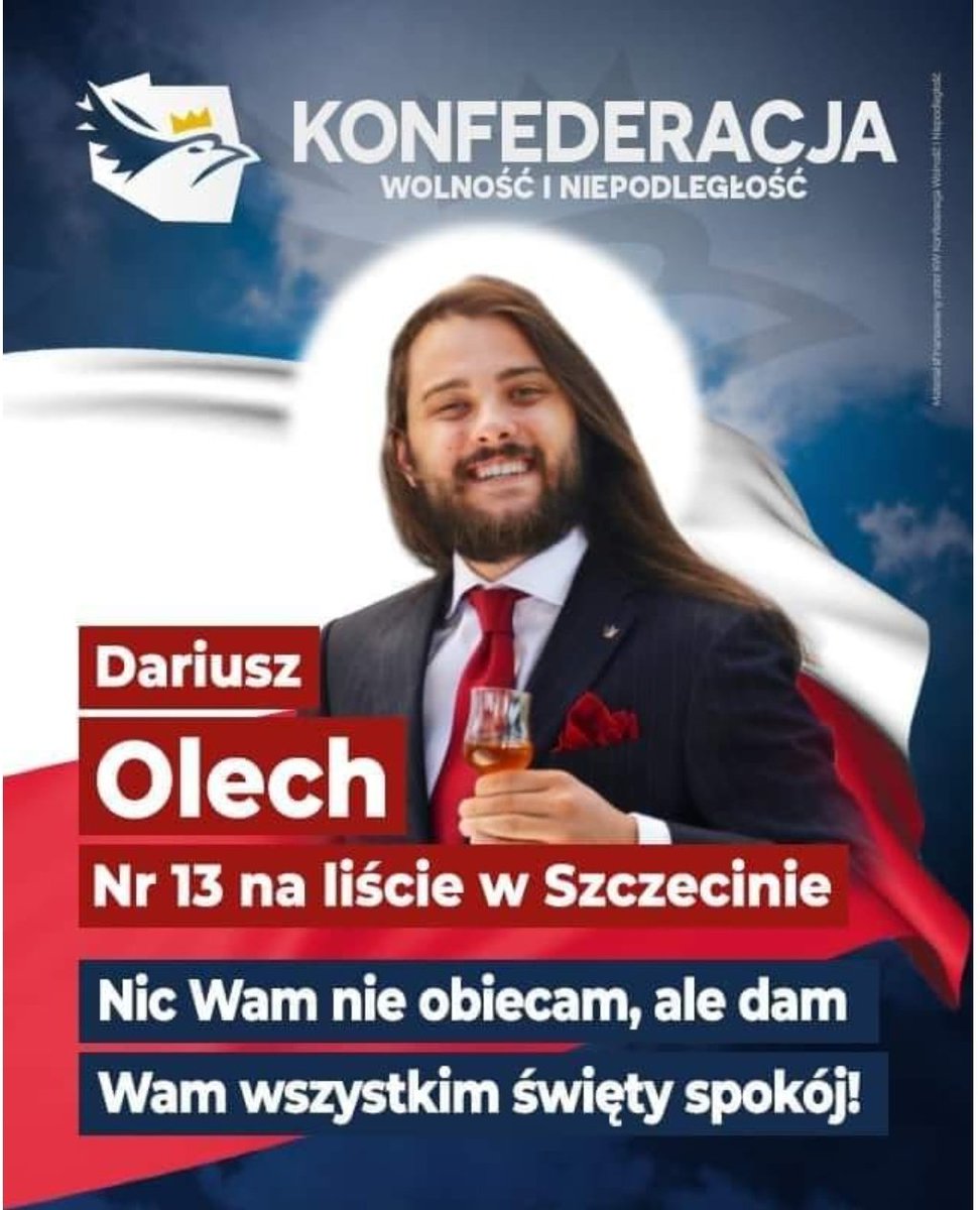 TomaszNak's tweet photo. Perły kampanii. 😀
"Nic Wam nie obiecam, ale dam Wam wszystkim święty spokój." https://t.co/pMxsqZQMvS