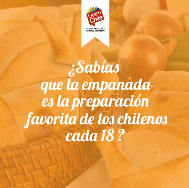LearnChile's tweet photo. La empanada chilena es una de las preparaciones más populares durante nuestras Fiestas Patrias. #StudyinChile https://t.co/nW9DRGwoPz