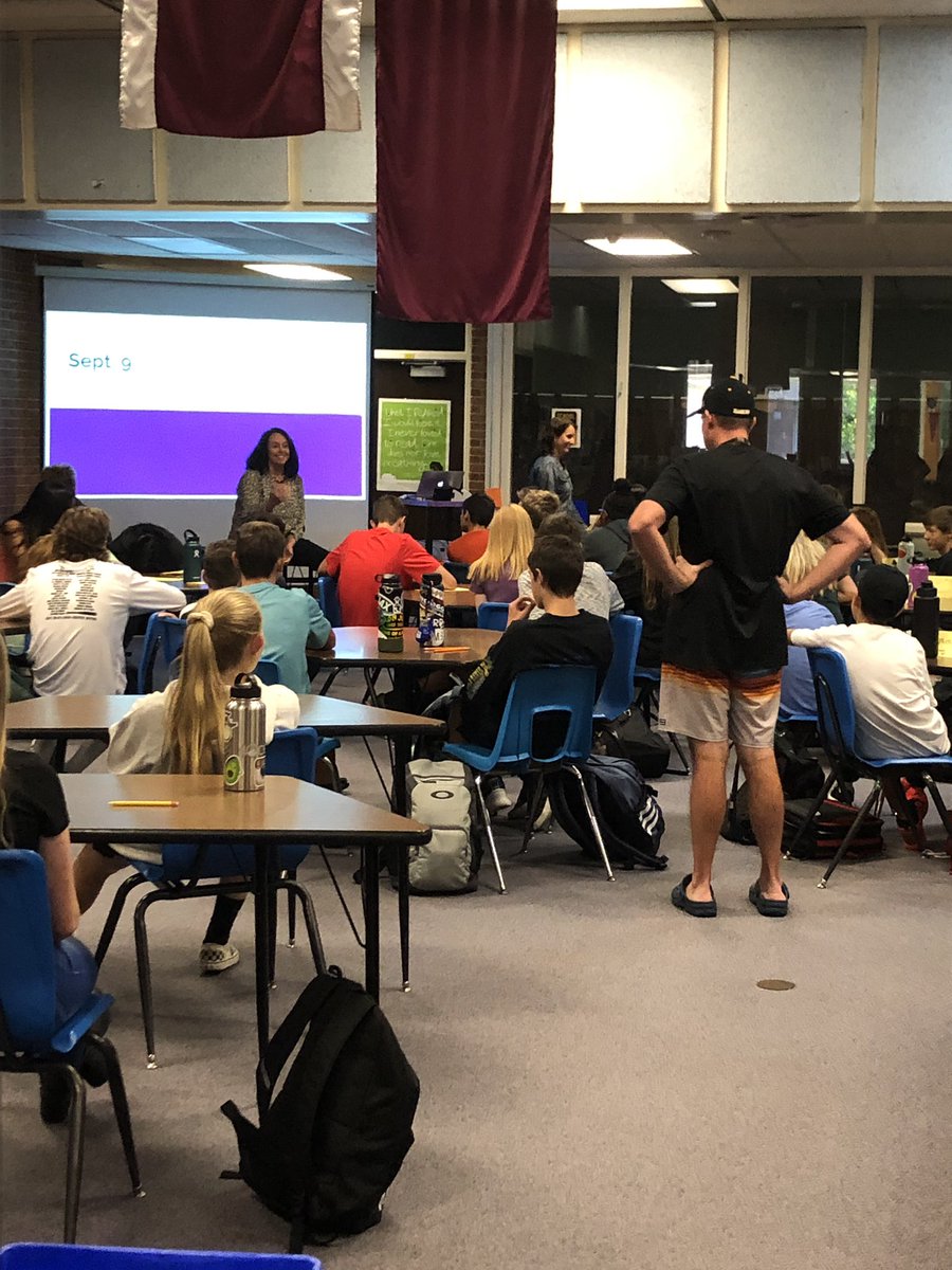 RobintobinTobin's tweet image. Freshmen AVID meeting our school Principle for intro, questions &amp;amp; answer session. #tvhs #tvhsavid #library