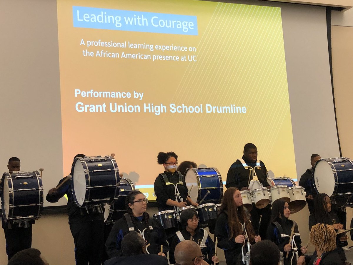 ucsbavcdos's tweet photo. I have fond memories of listening to the Blair High Drumline as arrived in the morning. Thanks Grant High and #ucbac19 for this wonderful performance to start the conference! https://t.co/gXF6GvtwzH