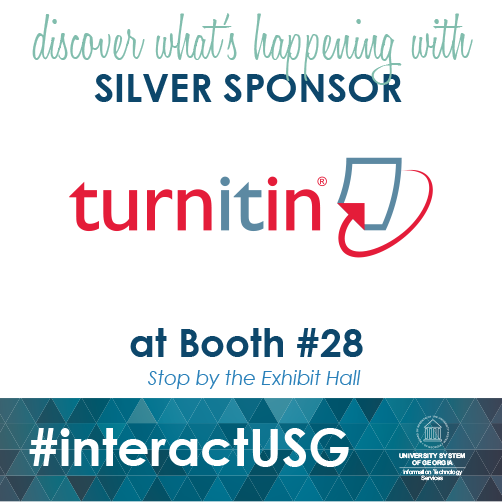 interact_USG's tweet photo. Discover what's happening with @Turnitin at booth #28 at @interact_USG. 
See you in Savannah!
#interactUSG https://t.co/SlBVHEKQ9y