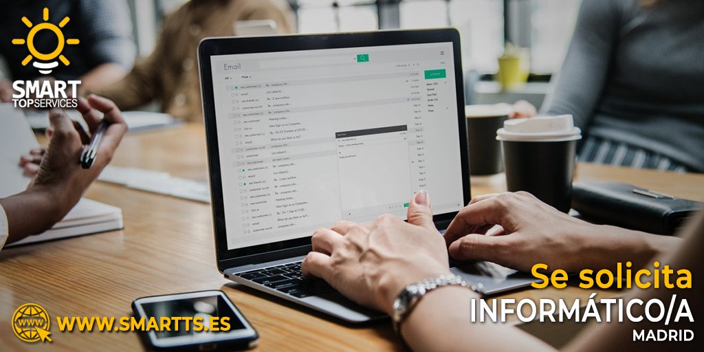SmartTopService's tweet photo. #EmpleoMadrid | Informático/a para incorporar en importante empresa localizada en Madrid
-
🔅 Se requiere:
✔ Grado medio en Informática
✔ Experiencia previa en el sector
✔ #Discapacidad mínima reconocida del 33%
-
📩 Envía tu CV ahora mismo recepcioncv@smartts.es https://t.co/dmrPzKepoG