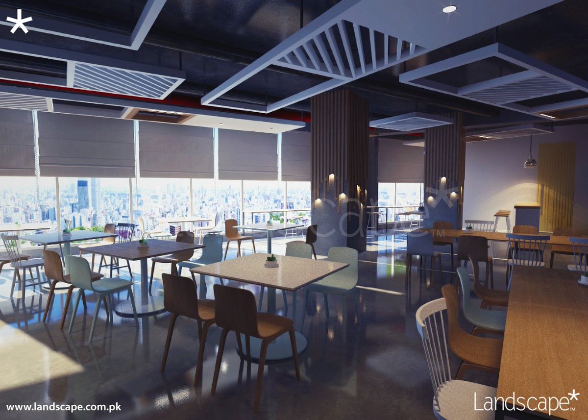 LandscapePLC's tweet photo. A contemporary well lit space where minds click and ideas are fueled over meals. Here forms and functions mingle with materials to create a pleasant and welcoming place for colleagues, executives, and visitors.

#LandscapePLC #LSPLC #workspacewellness #interior4you #interiorism https://t.co/R2D6Ts4QFm
