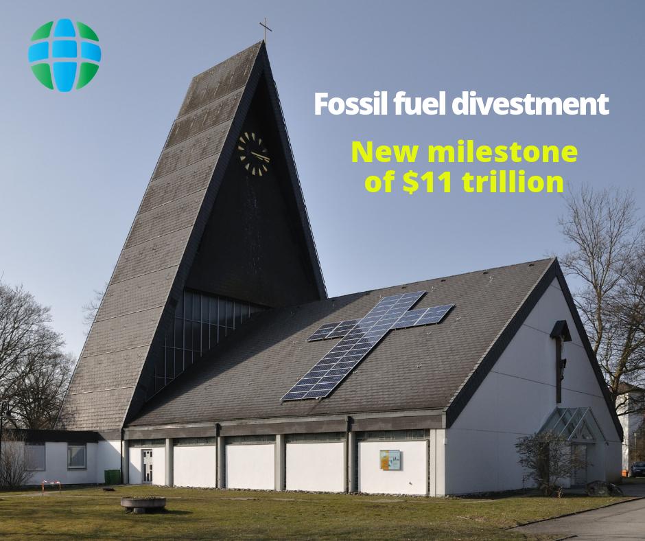 Christian institutions just announced #divestment from #fossilfuels. The global total of divesting institutions is NOW $11 TRILLION 🙌 Fossil fuel companies see us coming. Change is on the way! Learn how your institution can divest here ➡️ ow.ly/F20a50w35Xj