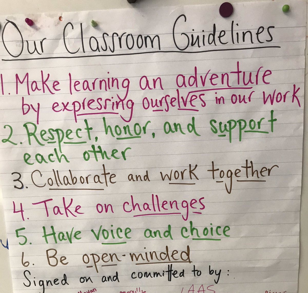 MsGoldmanQAE's tweet image. After our multi-day collaborative process, we have arrived at our classroom agreement. How #QAE are these guidelines? ❤️#spsconnects @SoundDiscipline