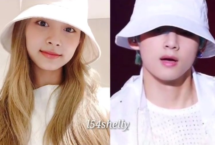 alwaystaetzu's tweet photo. I wouldn’t be surprised if they have a lot of matching hats becasuse both of them loves hats. They prolly are just being careful not to wear one at the same time #Taetzu (cr: shelly) https://t.co/fLG4LJox8C