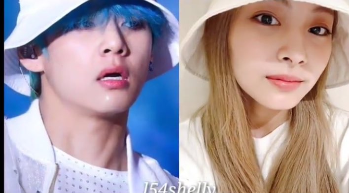 alwaystaetzu's tweet photo. I wouldn’t be surprised if they have a lot of matching hats becasuse both of them loves hats. They prolly are just being careful not to wear one at the same time #Taetzu (cr: shelly) https://t.co/fLG4LJox8C