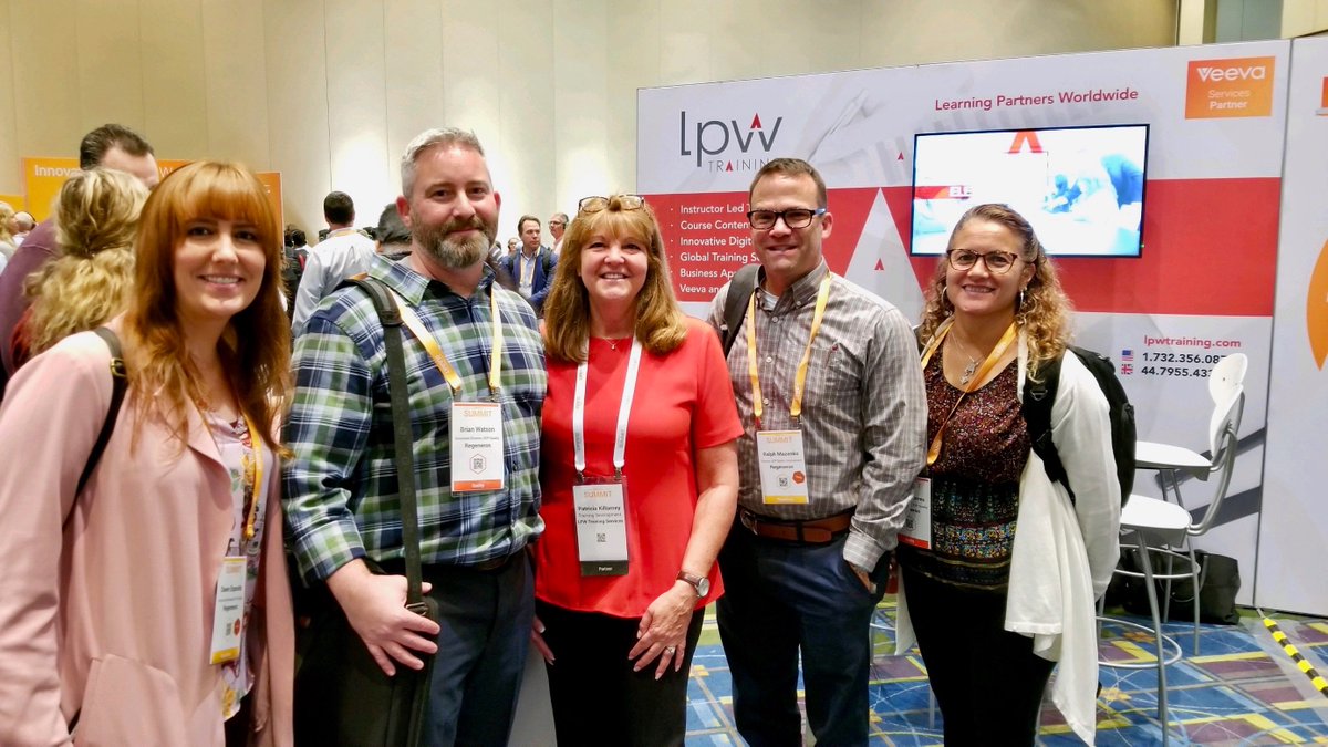 LPWTraining's tweet photo. #LPWTraining is excited to catch up with one of our favorite customers, @Regeneron, at the #VeevaSummit in Philadelphia! 
#VeevaServicesPartner #TheLPWAdvantage #TrainingForExcellence https://t.co/2vcg1u82Ik
