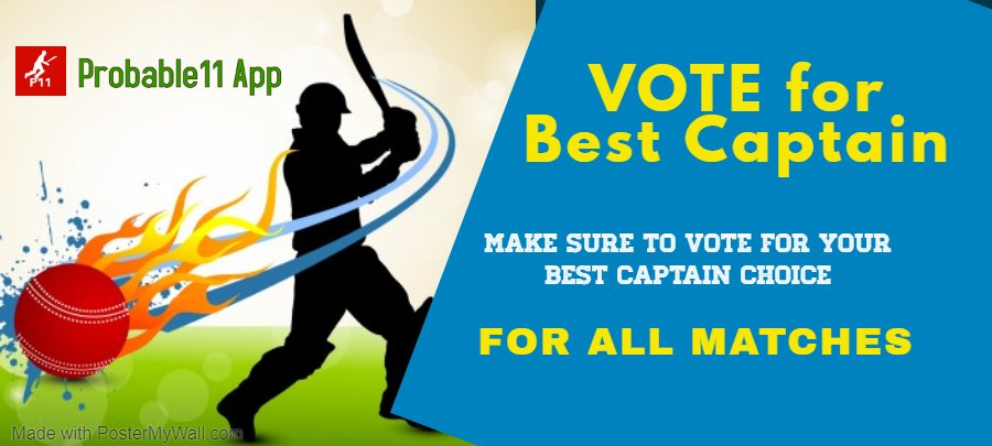 Probable_11's tweet photo. Download Probable11 App &amp; VOTE for Your Best Captain Choice for ALL MATCHES.

Download Link: https://t.co/10BWj0X5Jb

DOWNLOAD the App Now for 

FREE #Dream11 TEAMS, Player Stats, Fantasy Tips, Squad Updates &amp; Pitch Reports.🙂 #Dream11Team #CPL2019 #dream11prediction https://t.co/lRcQ7Pmxy8