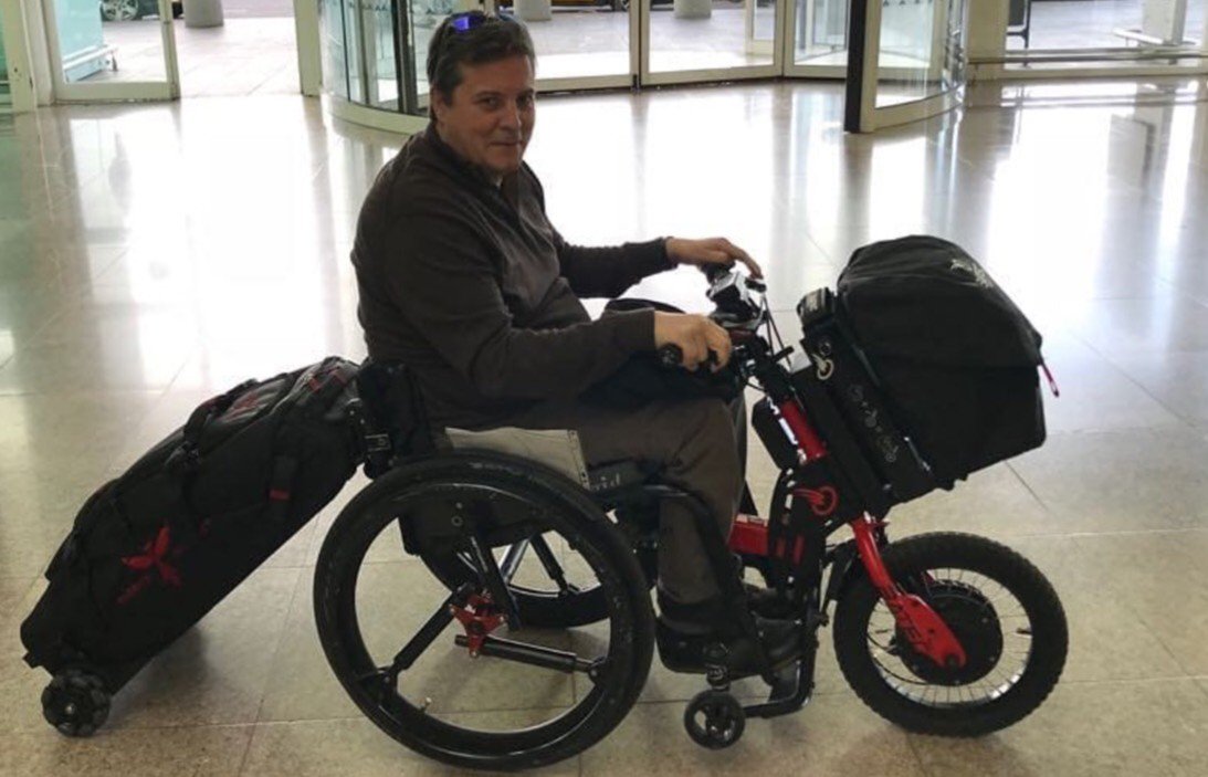 _PhoenixI's tweet photo. Oscar looks fully equipped for his trip away with the #phoenixinstinct Twinset and a @BatecMobility attached to his #wheelchair!
Check out our website for your wheelchair compatible luggage! https://t.co/HSe64GYElJ or search "wheelchair luggage"
#wheelchairtravel https://t.co/01wME4uKcS