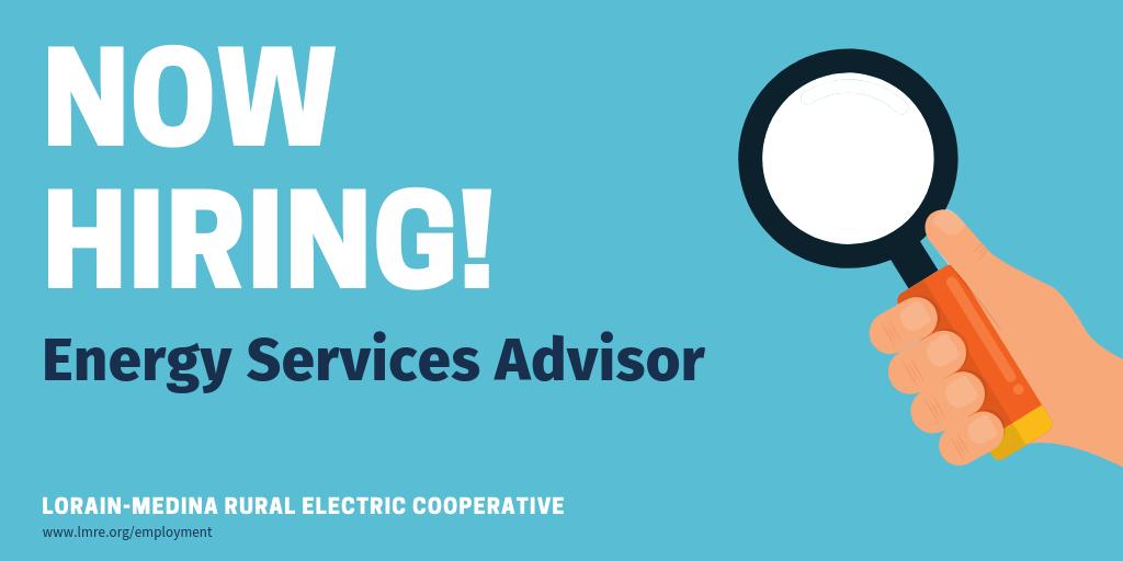 LMRE is currently hiring an Energy Services Advisor! Check out the cooperative's website to find out more information on how to apply. #HiringNow #electriccooperatives #ruralelectric

lmre.org/content/employ…