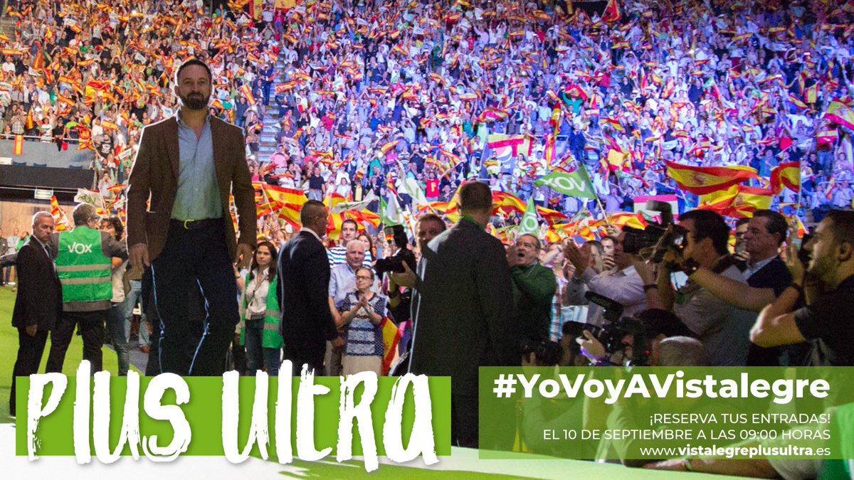 vox_alcoi's tweet photo. Vistalegre 𝑷𝒍𝒖𝒔 𝑼𝒍𝒕𝒓𝒂. Más Allá. Vamos a seguir haciendo historia defendiendo nuestros valores de libertad.

¡Lo que hemos vivido hasta ahora es solo el principio! 💪🇪🇸

📥 Entradas disponibles a partir de mañana en https://t.co/644PTsDtVc

📢 #YoVoyAVistalegre https://t.co/jx9n9f8oih