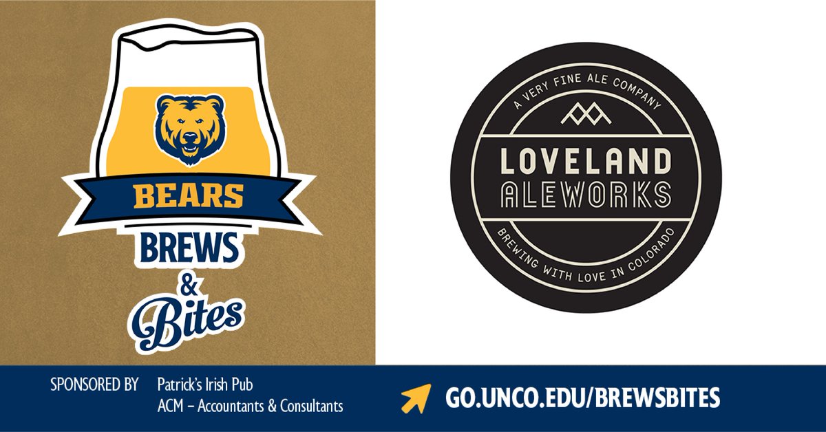 UNCBrewing (@uncobrewing) on Twitter photo We're back on this marvelous Monday to let you know that <a href="/LovelandAlework/">Loveland Aleworks</a> will be pouring at #bearsbrewsandbites on Sept 21st. 11a-2p. Don't miss out on Beer, Lunch and UNC Football. All of which are included with your ticket! Tickets: go.unco.edu/brewsbites We're back on this marvelous Monday to let you know that <a href="/LovelandAlework/">Loveland Aleworks</a> will be pouring at #bearsbrewsandbites on Sept 21st. 11a-2p. Don't miss out on Beer, Lunch and UNC Football. All of which are included with your ticket! Tickets: go.unco.edu/brewsbites