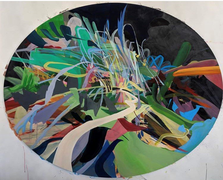 BMayerGallery's tweet image. Arden Bendler Browning has been working on new paintings in her studio. This piece incorporates VR landscape technology, that brings a new element of viewing when wearing a VR headset. 

#vrlandscape, #ardenbendlerbrowning #contemporaryart