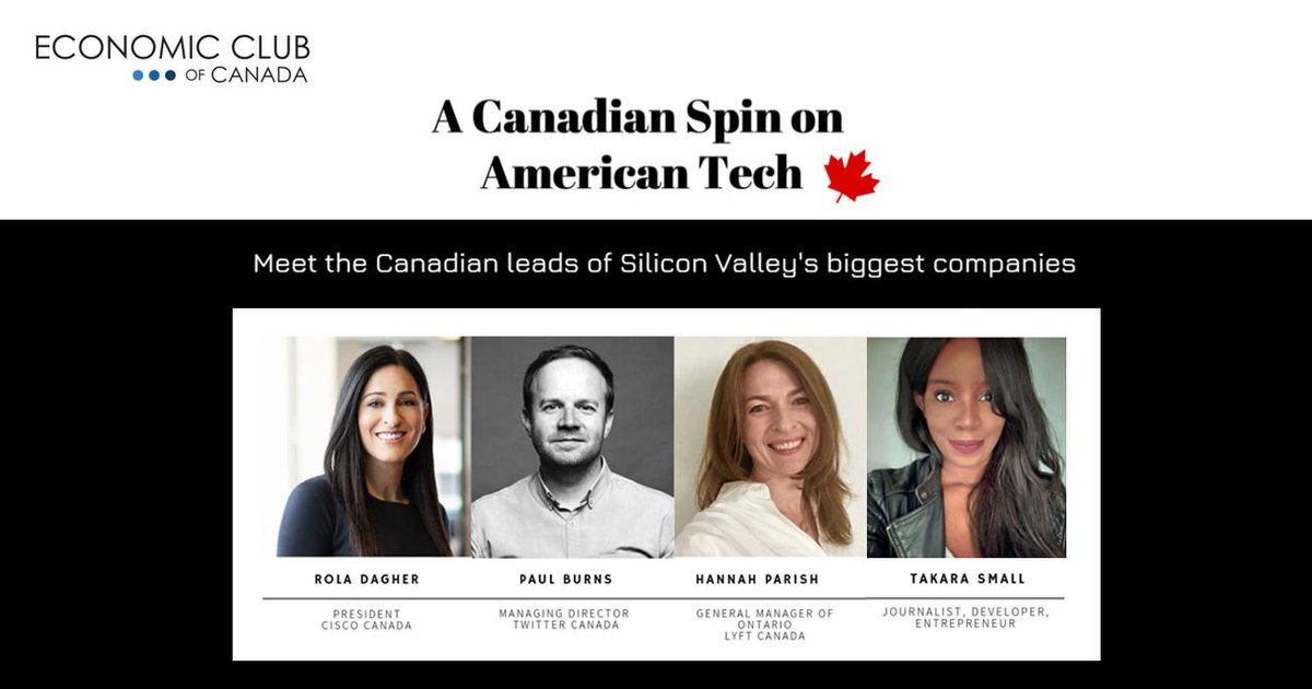 Sept 18: <a href="/economicclubca/">The Economic Club of Canada</a> will gather industry leaders to discuss Canada's thriving #tech sector, best practices, challenges &amp; trends including #CiscoCanada, #TwitterCanada, #LyftCanada. Boyden #Tech Partner, <a href="/icollyer22/">Ian Collyer</a>, is set to make closing remarks - economicclub.ca/events/display…