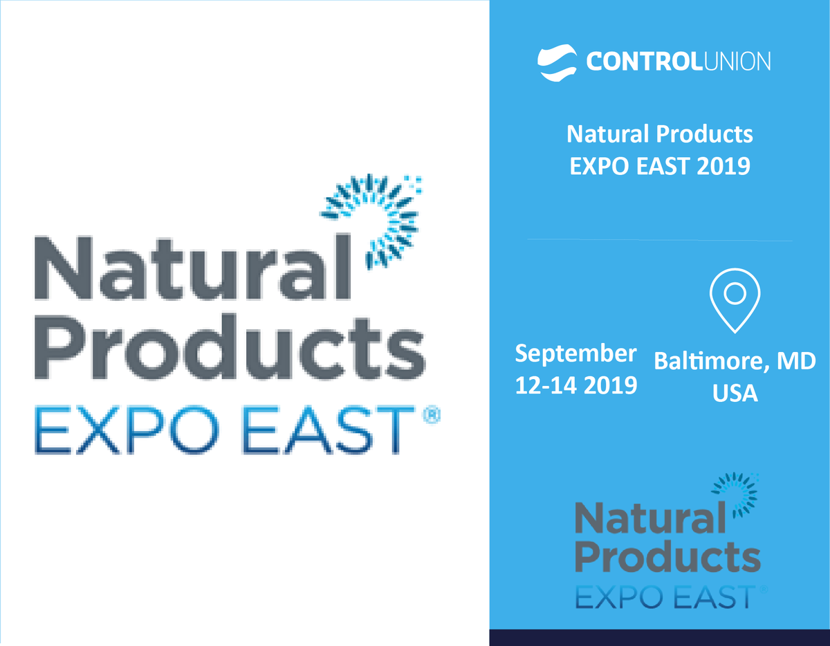 ControlUnionNA's tweet photo. • Natural Products Expo East •
Booth 119 - come visit us!
12-14 September
For more information: 
https://t.co/HqO0UvEe7P
#ControlUnionUSA https://t.co/4ZwMnY3kya
