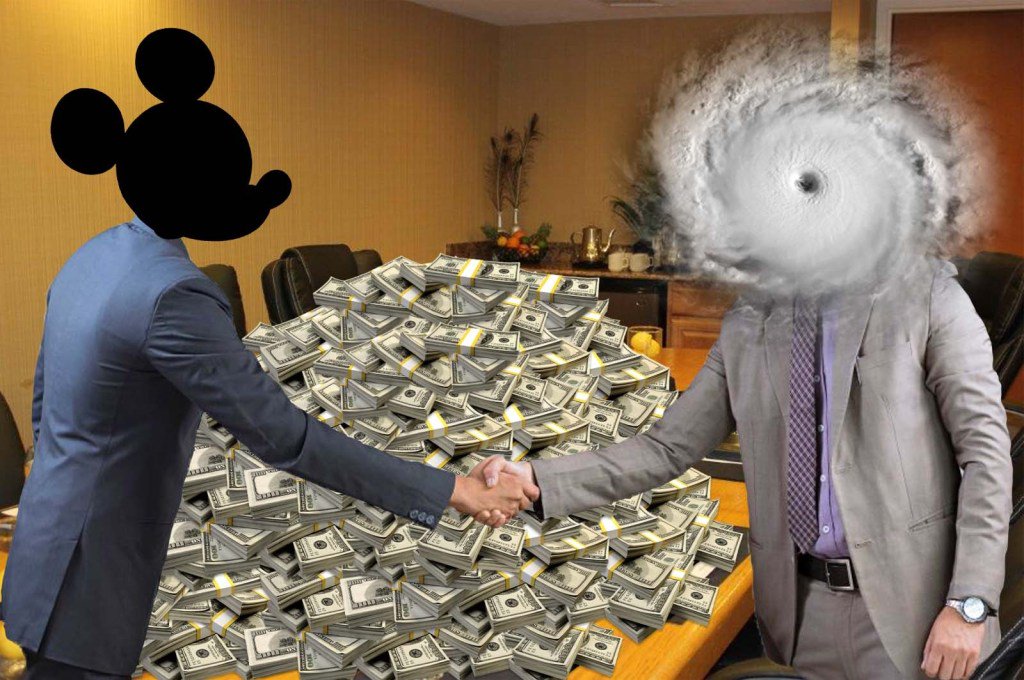 SaltyStallion's tweet photo. EXPOSE: Documents Reveal Disney Paid Off Hurricane Dorian to Avoid Orlando https://t.co/1BtDsgCQVB https://t.co/kK5aayl9CO