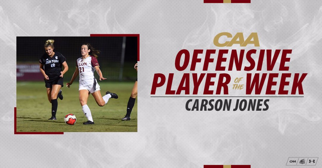 independence_sc's tweet photo. Congratualtions to Carson Jones for earning CAA Offensive Player of the Week #CISCalum @ElonWSoccer https://t.co/WFXJOSwPuR