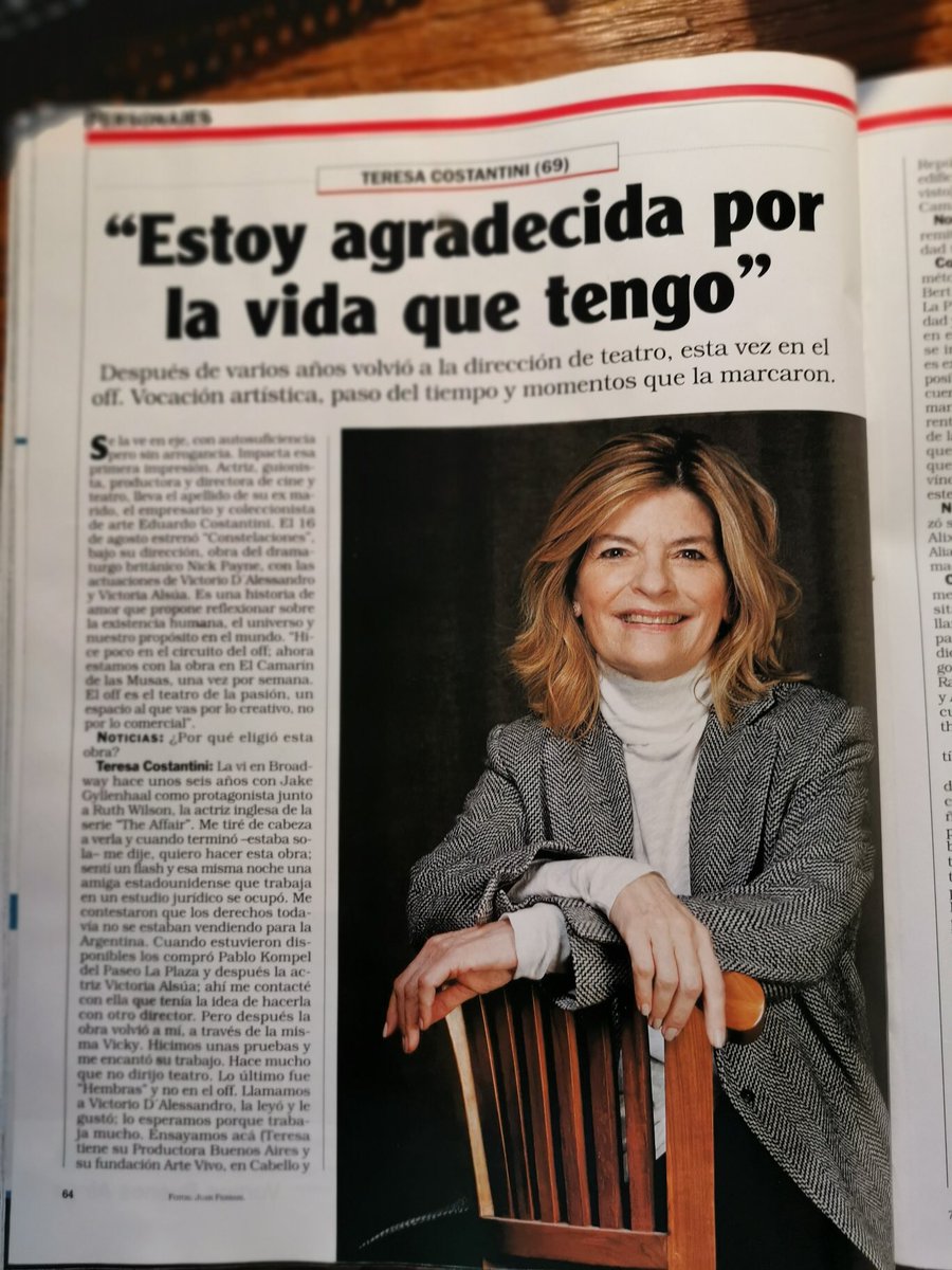 Gracias <a href="/SissiCiosescu/">Sissi Ciosescu</a> por esta lindísima nota❤️<a href="/noticiasrevista/">Revista Noticias</a> <a href="/TPagencia/">Tommy Pashkus Agencia</a> GRACIAS