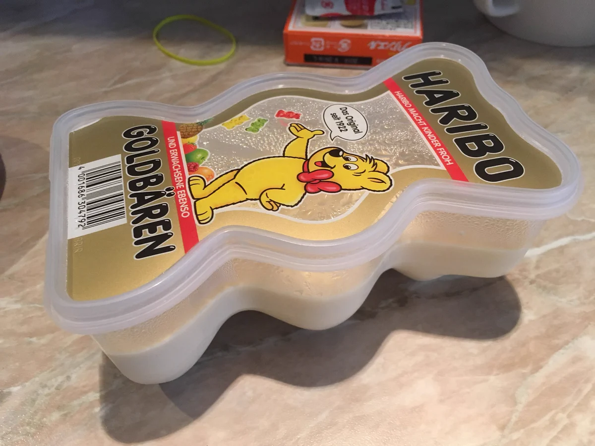 ジワジワくるwwwハリボーの容器でプリンを作ってみた結果www