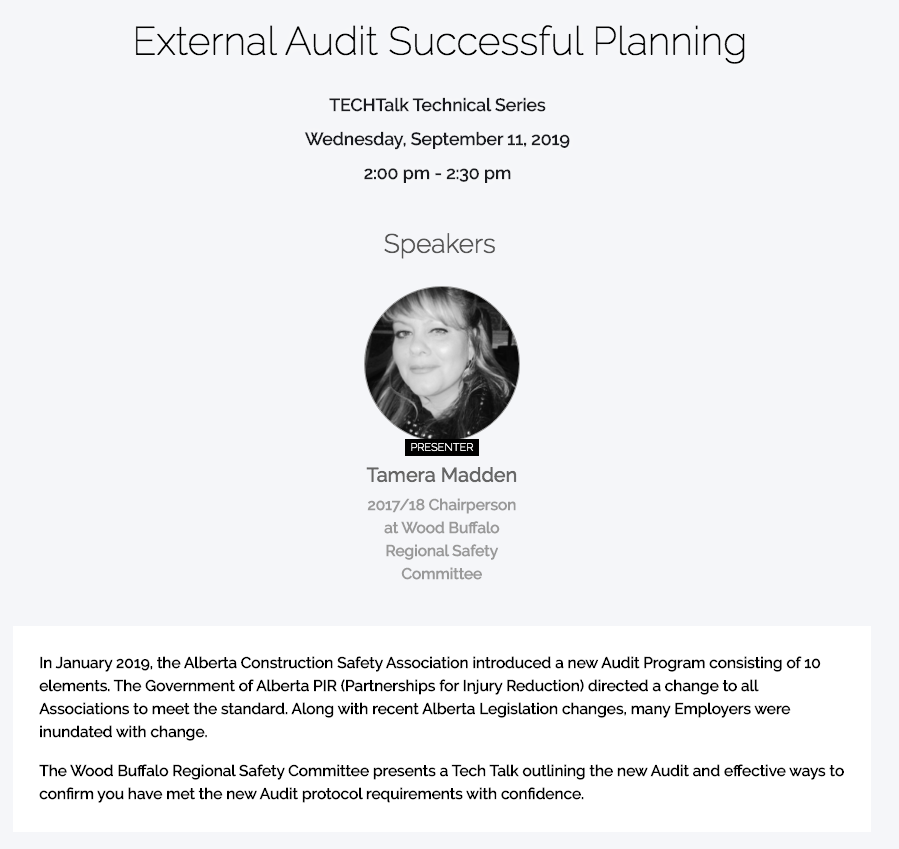 woodbuffaloRSC's tweet photo. Are you up to speed on the new ACSA COR Audit Tool? The WBRSC presents a TechTalk outlining effective ways to confirm you have met the new Audit protocol requirements. Get your FREE Exhibition Pass and use this code. Sep 11 @ 2:00 pm!
https://t.co/KTz9tLaMla

Discount Code: OST2C https://t.co/7onlcUXVfm