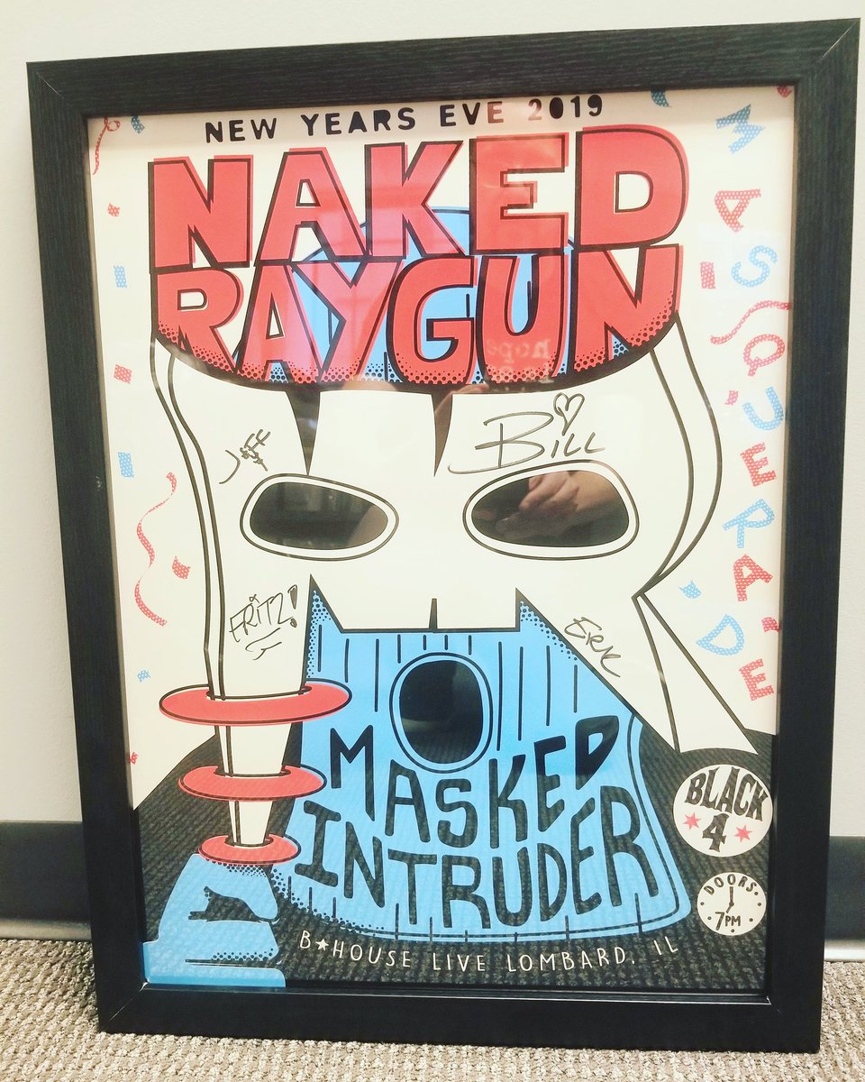 CCH_RiotFest's tweet photo. Is there a band that is more Chicago than #NakedRaygun?  The answer is NO.  Come by our tent @RiotFest for a chance to win this autographed poster from their NYE show! https://t.co/x9i12Z3FPb