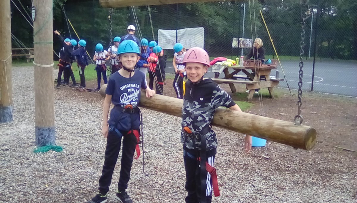 rhwsprimary's tweet photo. We're getting ready for our first activity! Excited and feeling very brave! #Condover2019 https://t.co/0FbrTzUH8q
