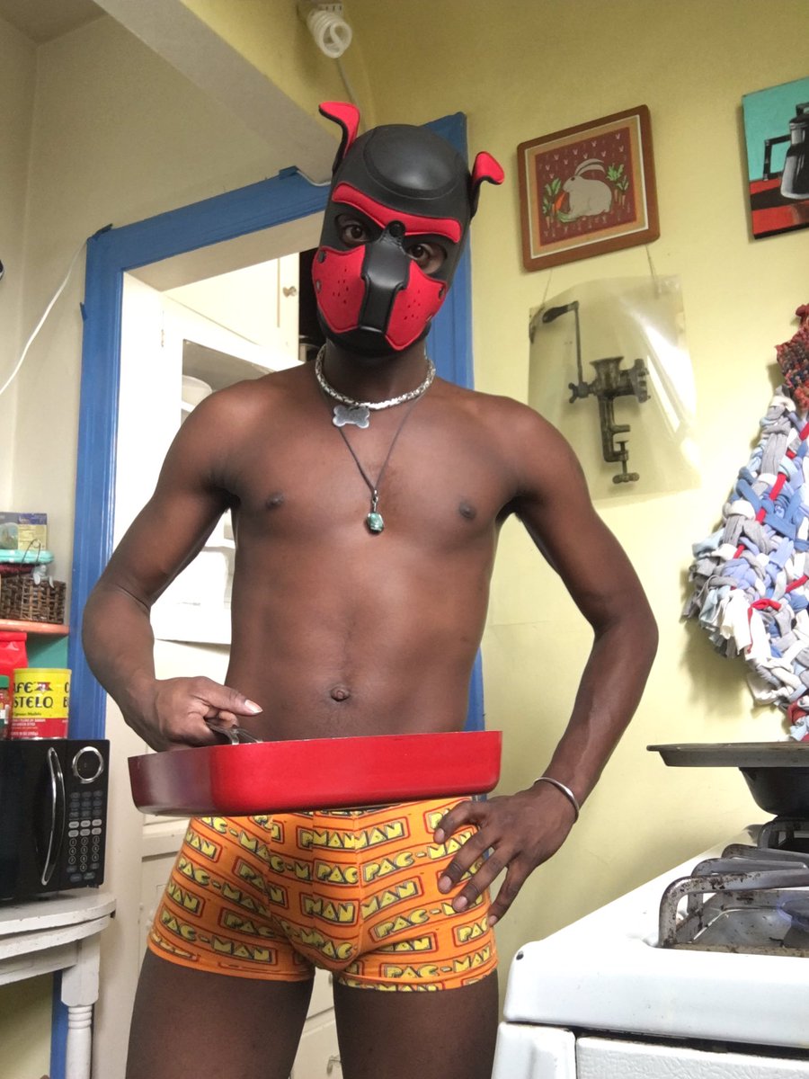 BlackPupMoan's tweet photo. Good Morning SIRS,Dads & Pups May I serve your breakfast? #daddiesboy #gayfit #gaystoner #stonerpup #neoprenepup #staycosmic #kinkboy #gaybutts #gayscruff #bootyworship #blackmen #pupfirstasklater #gaypup #gayfetish #gaysanfrancisco https://t.co/so6JDi8hEp
