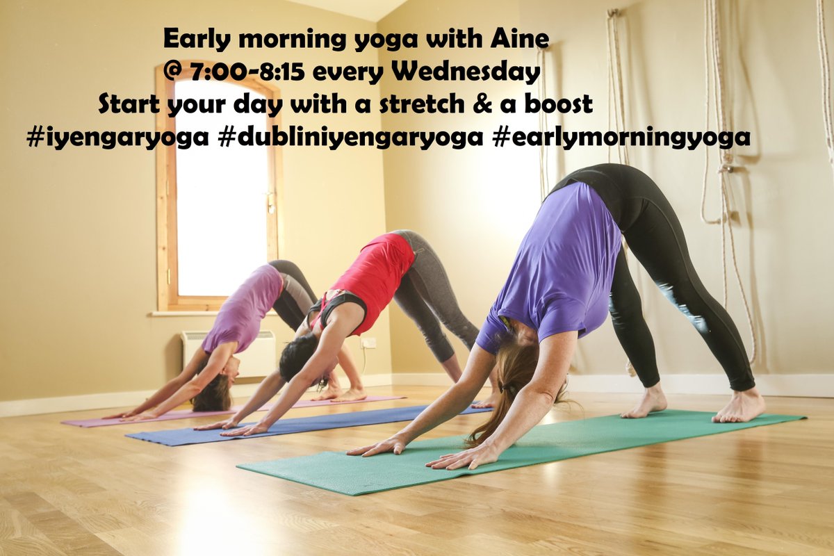iYogaDublin's tweet photo. Does September feel like your January? It's easier to start new routines and pick up a new activity. 
Early Morning class returns this Wednesday. 
Try it out and notice the benefits through the day 
Cost: €10 / Drop-ins welcome
#introtoyoga #yoga #yogalife #irishyogi #yogadaily https://t.co/KbM1UDQtng