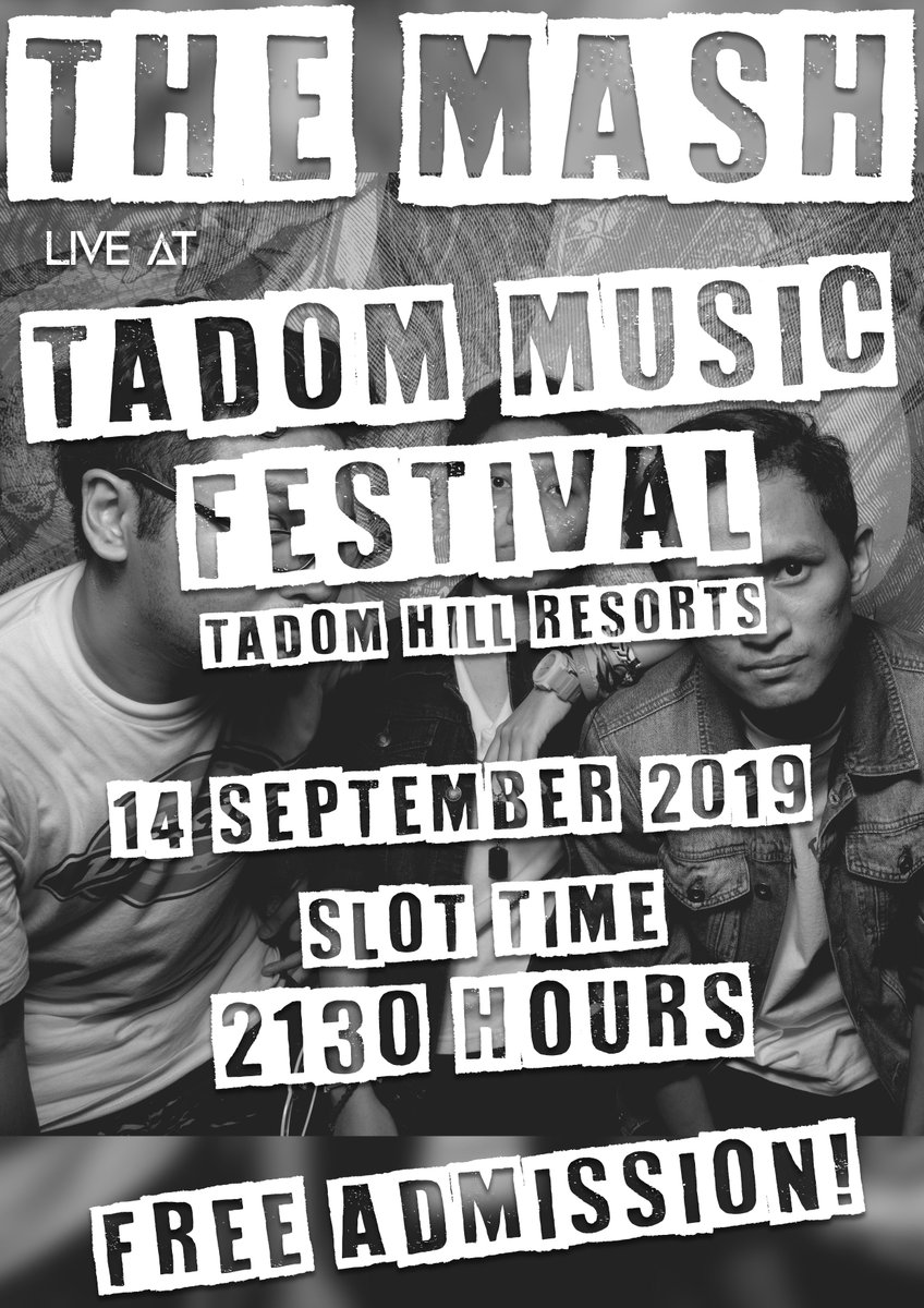 SAVE THE DATE POTATO FAM! 

ITS THIS SATURDAY! 

#TADOMMUSICFESTIVAL

OUR SLOT TIME IS AT 9:30PM!

PLEASE SHARE THIS FLYER WITH YOUR FRIENDS! <3

<a href="/twt_muzik/">TwtMuzik</a> <a href="/postagig/">Post A Gig (MY)</a> <a href="/Rantaiart/">RANTAI ART</a> <a href="/TAPAUtv/">TAPAUtv</a> <a href="/junklistMY/">Junklist 🍉</a>